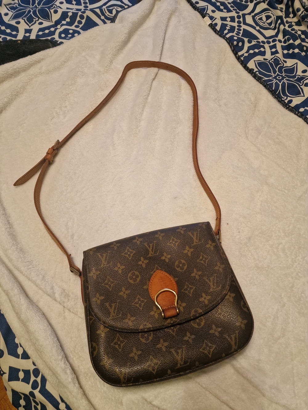 Brown Monogram Crossbody Shoulder Bag
